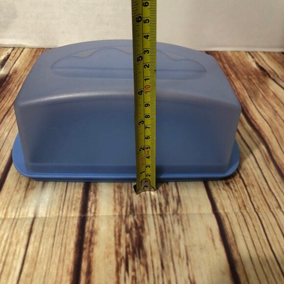 Tupperware Impressions Large Butter Cheese Keeper Bottom/Lid Sheer Blue 3672A-3 - Picture 14 of 14